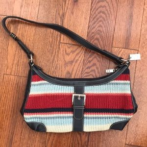 Red white & blue handbag